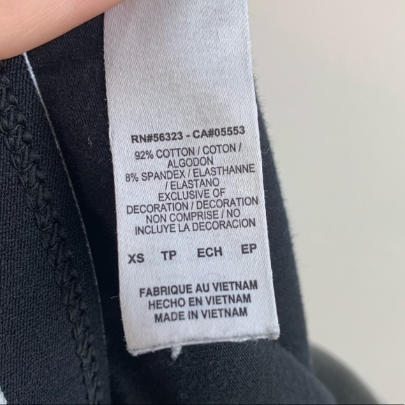 Nike Black Logo Cotton Leggings - Picture 5 of 5